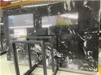 Cosmic Black Granite Slabs