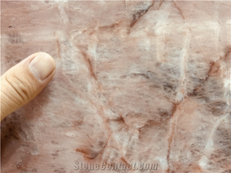 Cristallo Pink Natural Quartzite Slabs