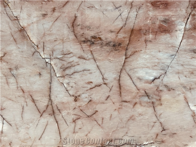Cristallo Pink Natural Quartzite Slabs