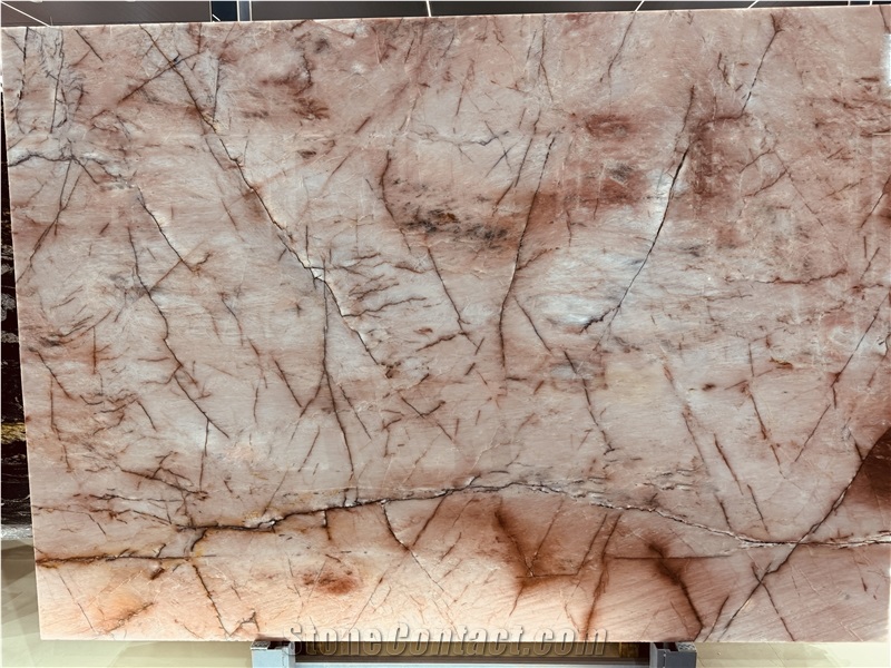 Cristallo Pink Natural Quartzite Slabs