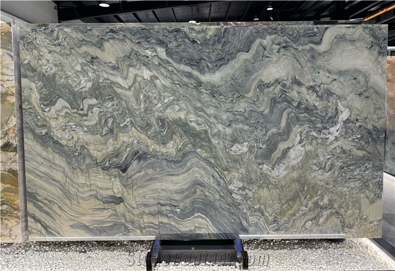 Fusion Blue Quartzite Slabs For Interior Projects Tiles