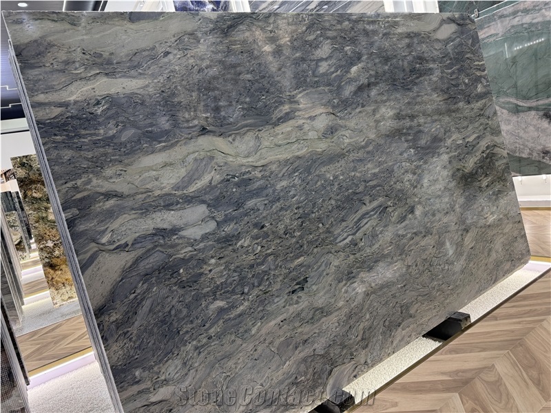 Fusion Blue Quartzite Slabs For Interior Projects Tiles