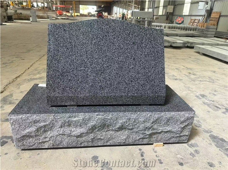 G654 Granite Slant Grave Marker