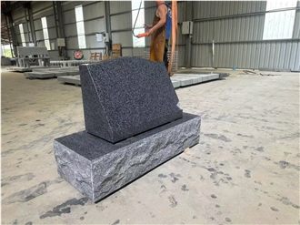 G654 Granite Slant Grave Marker