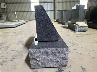 G654 Granite Slant Grave Marker