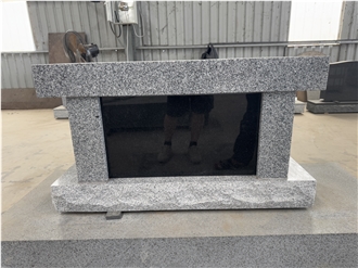 Granite Cremation Bench Single Niche Columbarium