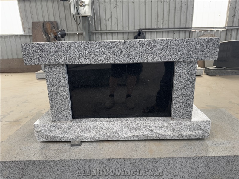 Granite Cremation Bench Single Niche Columbarium