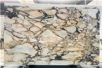 Italian Bulgari Pink Marble Slabs