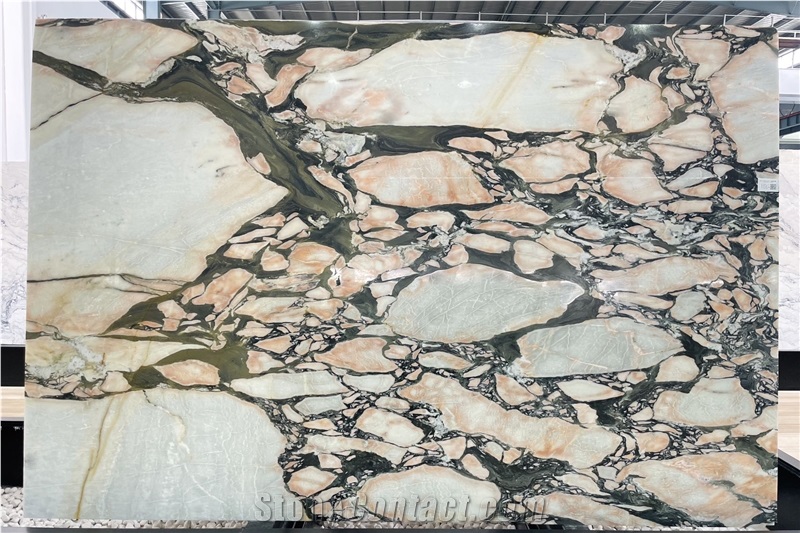 Italian Bulgari Pink Marble Slabs