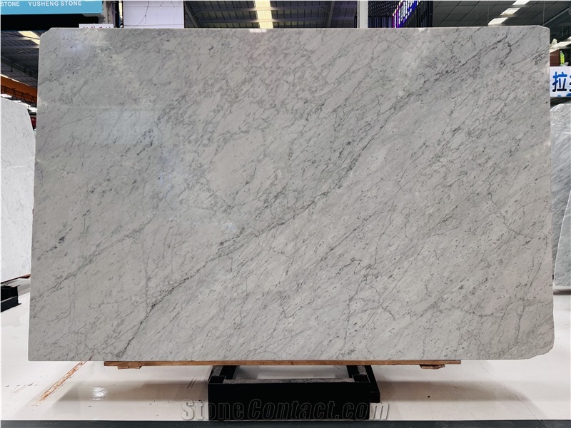 Italian Carrara White Marble Slabs For Interior Projects