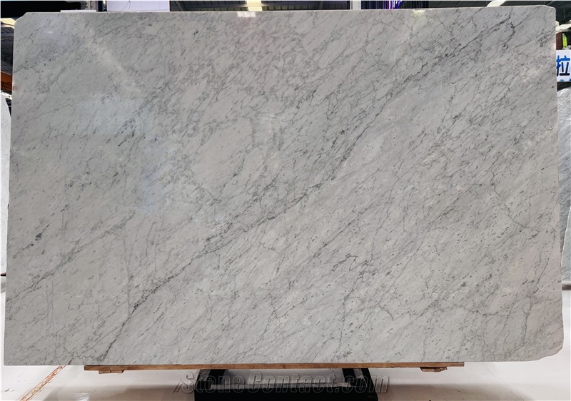 Italian Carrara White Marble Slabs For Interior Projects