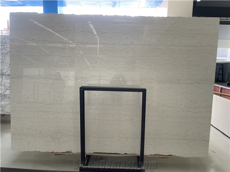 Italian Perlino Bianco Beige Marble Slabs