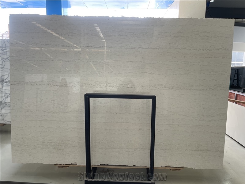 Italian Perlino Bianco Beige Marble Slabs