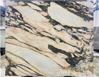 Luxury Bulgari Pink Marble Slabs