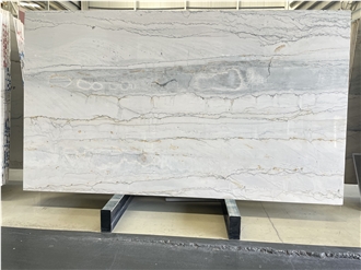 Natural Luxury Cristallo White Quartzite Slabs