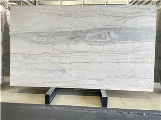 Natural Luxury Cristallo White Quartzite Slabs