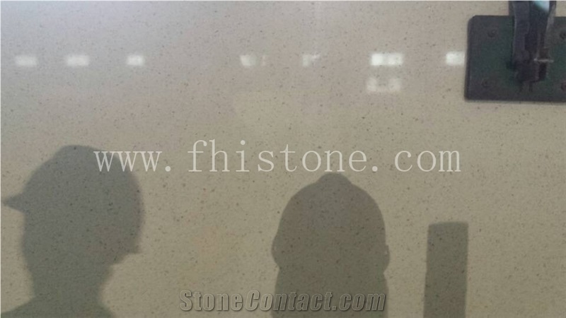 Creamy White Quartz Ivory Cream Starlight Quartz Slabs
