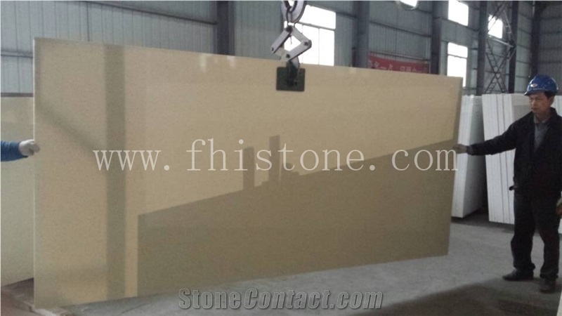 Creamy White Quartz Ivory Cream Starlight Quartz Slabs