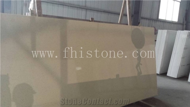 Creamy White Quartz Ivory Cream Starlight Quartz Slabs