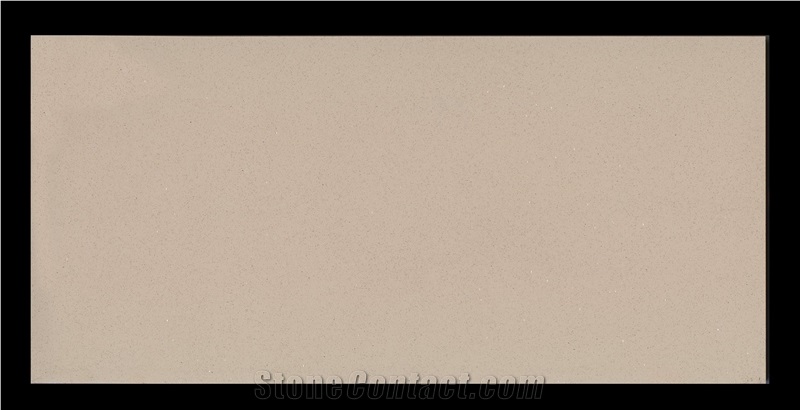 Crystal Sparkle Artificial Beige Starlight Quartz Slabs