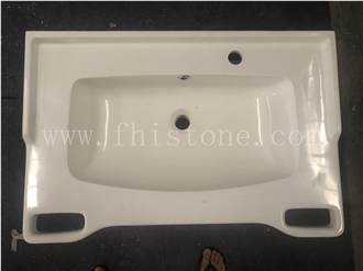 Quartz Integrated Sink Vanities Integrated Kitchen Sink