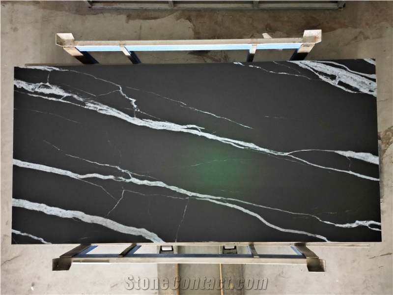 1600X3200x 20Mm &12Mm Thickness Top Nero Margiua Sintered Stone Slabs