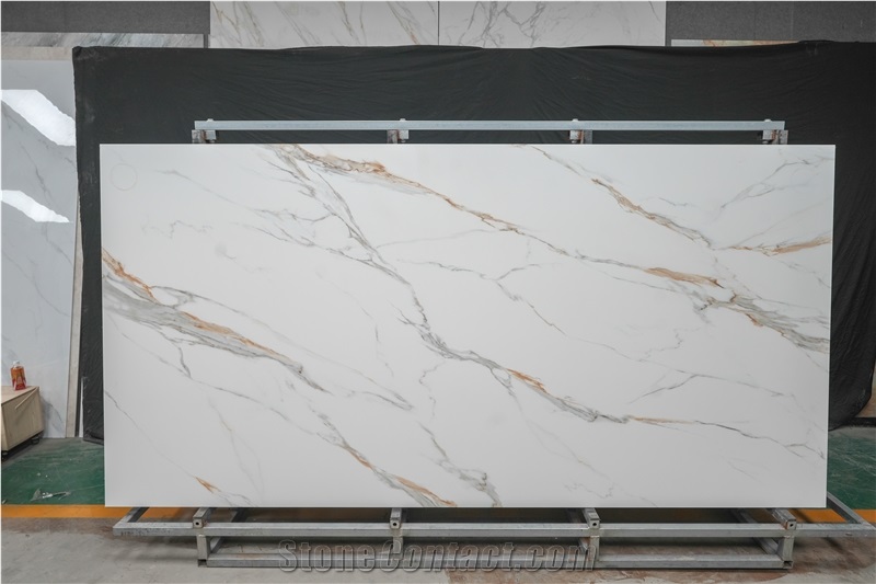 1600X3200x12 Mm Rose Gold Full Body Sintered Stone Slabs