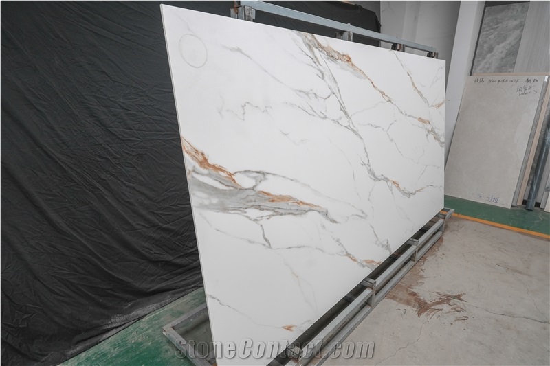 1600X3200x12 Mm Rose Gold Full Body Sintered Stone Slabs