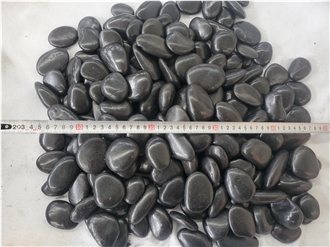 High Quality Polished Black River Pebble