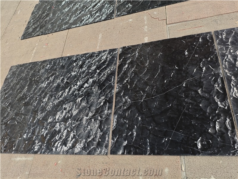 China Marquina Marble 3D Wave Tiles