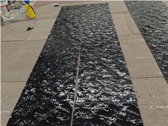 China Marquina Marble 3D Wave Tiles