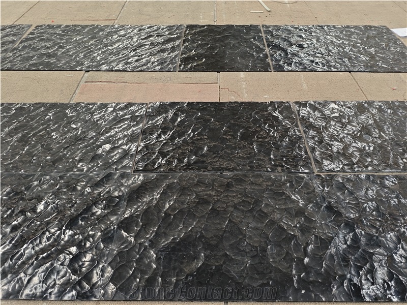 China Marquina Marble 3D Wave Tiles
