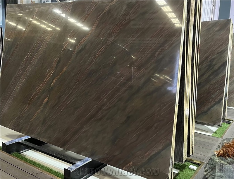 Elegant Brown Quartzite Slabs