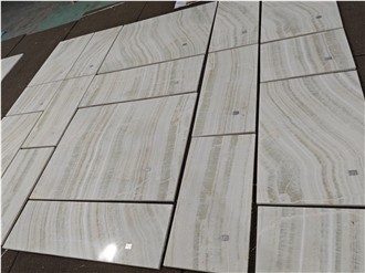 Straight Grain White Jade Onyx Tiles