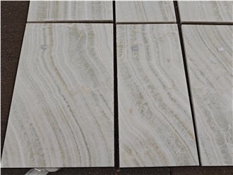 Straight Grain White Jade Onyx Tiles