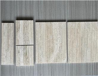 Textured Stone Wall Tiles White Marble