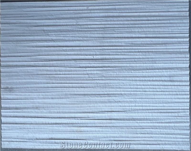 Textured Stone Wall Tiles White Marble