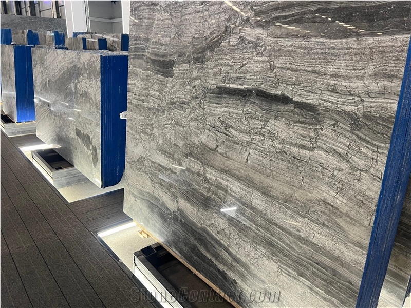Titanium Grey Marble Slabs