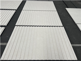 White Sand Beige Marble Fluted Tiles