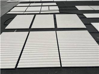 White Sand Beige Marble Fluted Tiles