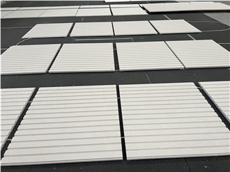 White Sand Beige Marble Fluted Tiles