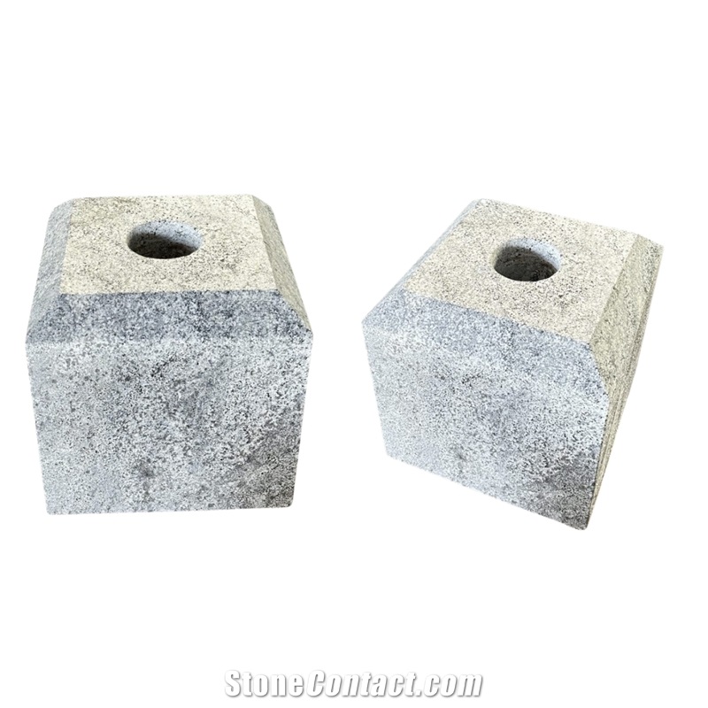 Japanese Cube Granite Landscaping For Umbrellas Base