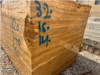 Azarshahr Lemon Travertine Blocks