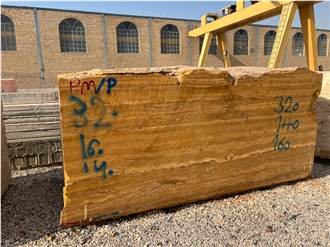 Azarshahr Lemon Travertine Blocks