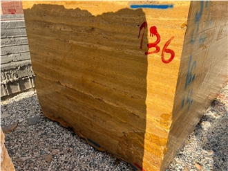 Azarshahr Lemon Travertine Blocks