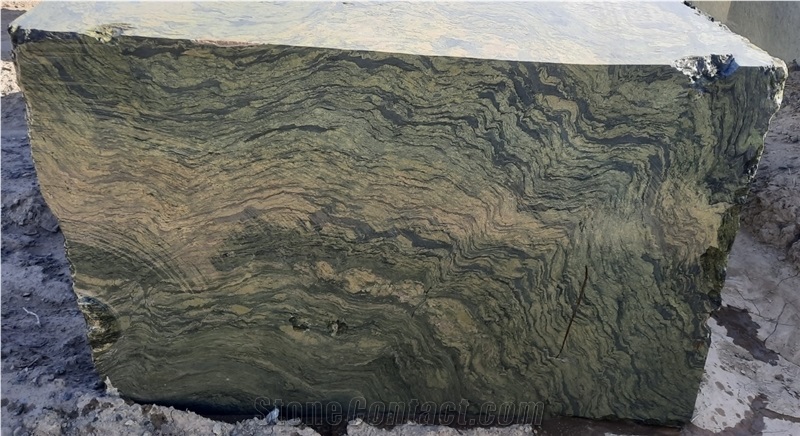 Green Persian Nehbandan Rough Granite Blocks