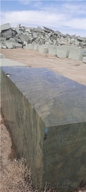 Green Persian Nehbandan Rough Granite Blocks