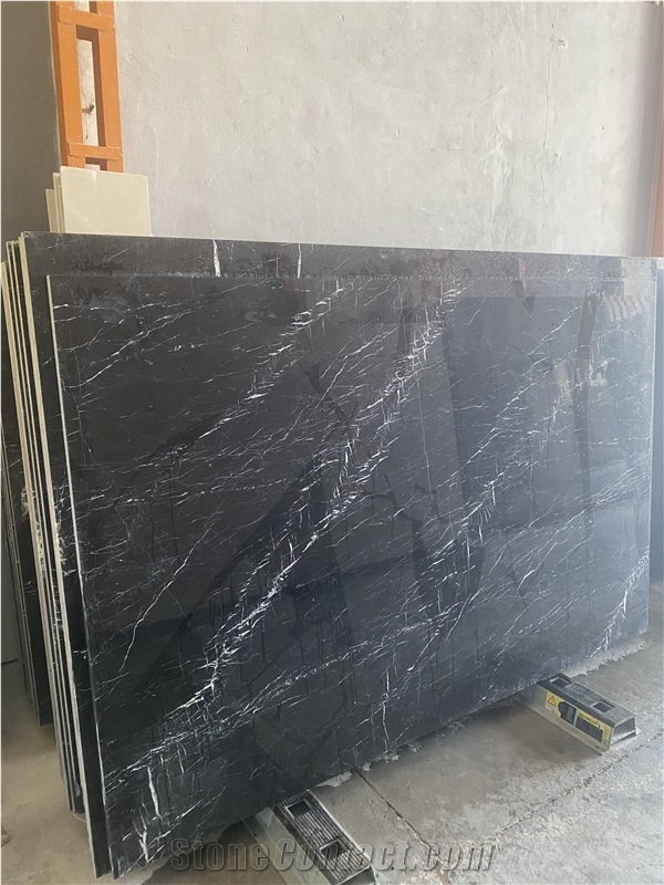 Persian Black Nero Marble Slabs