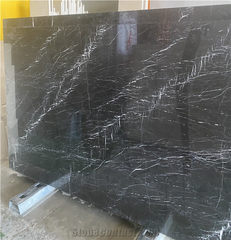 Persian Black Nero Marble Slabs