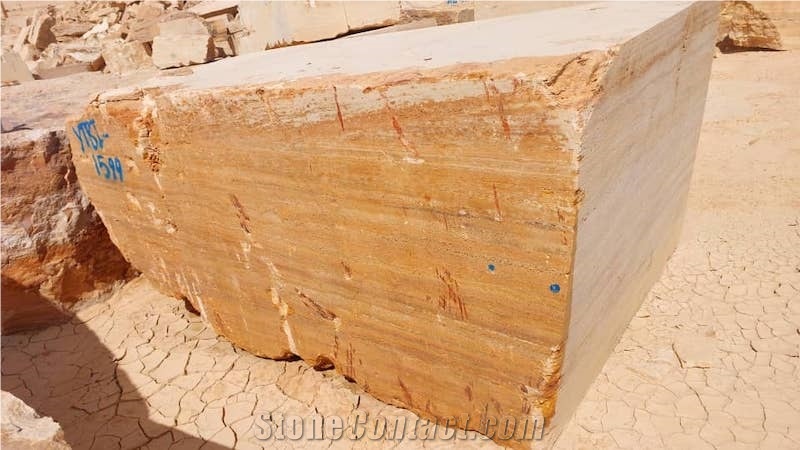 Persian Lemon Travertine Blocks